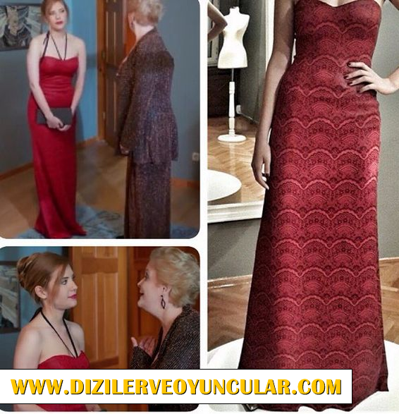 Elif Kırmızı Boydan Elbise 