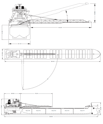 Схемы расположения ленточных конвейеров на судне