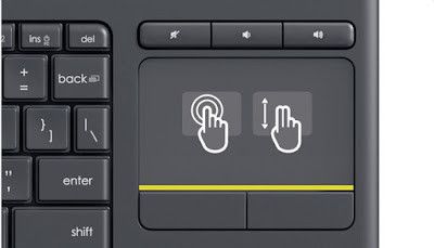 Conheça o teclado sem fio com touchpad da Logitech