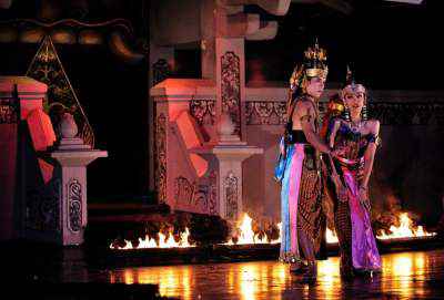 Rama and Shinta at Ramayana Ballet Performance 