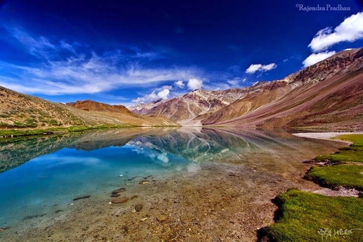 Chandra Taal – Lake of the Moon in the Himalayas, India Chandra Taal – Lake of the Moon in the Himalayas, India