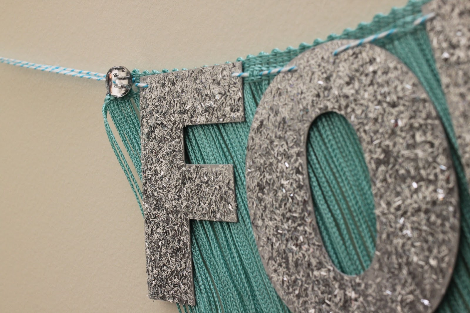 Here Comes The Fun Forever Glittering Fringe Banner