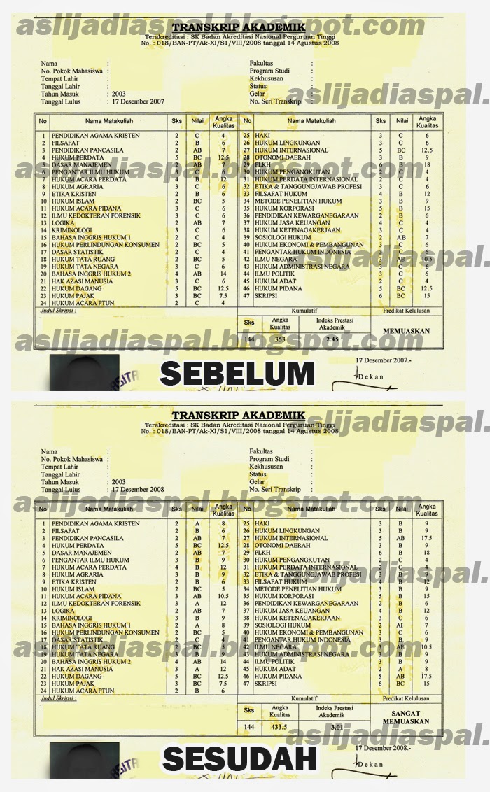 Jasa Edit Dokumen - Ijazah / Transkrip / KK / Sertifikat / KTP / Dll