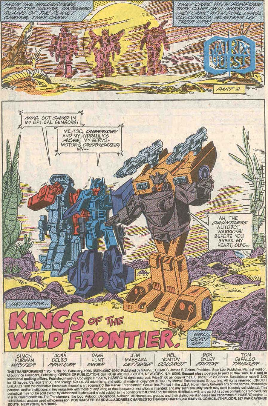 The Transformers (1984) issue 63 - Page 2