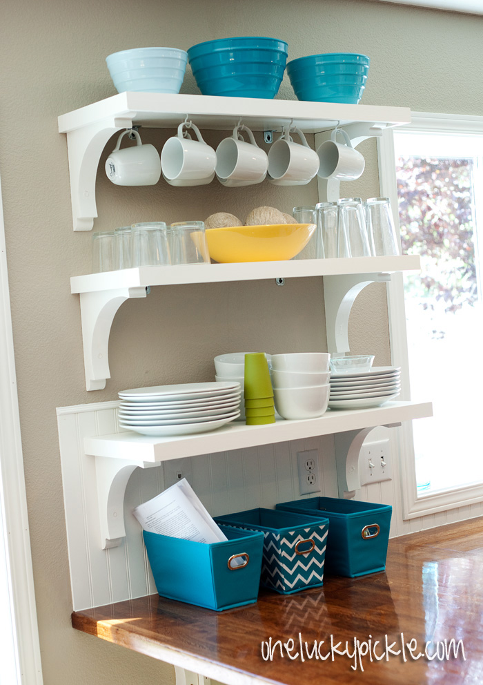 One Lucky Pickle: DIY Open Shelving