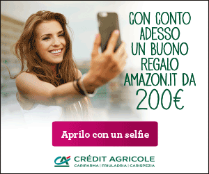 Crèdit Agricole vi Regala un Buono Amazon di 200€