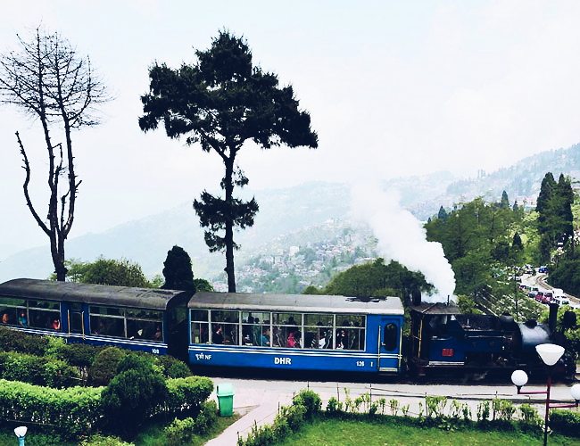 toy train ride in Darjeeling