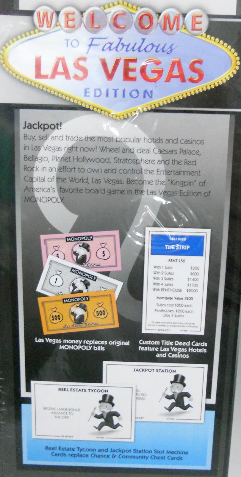 BongBongIdea MONOPOLY BOARD GAME SET LAS VEGAS EDITION