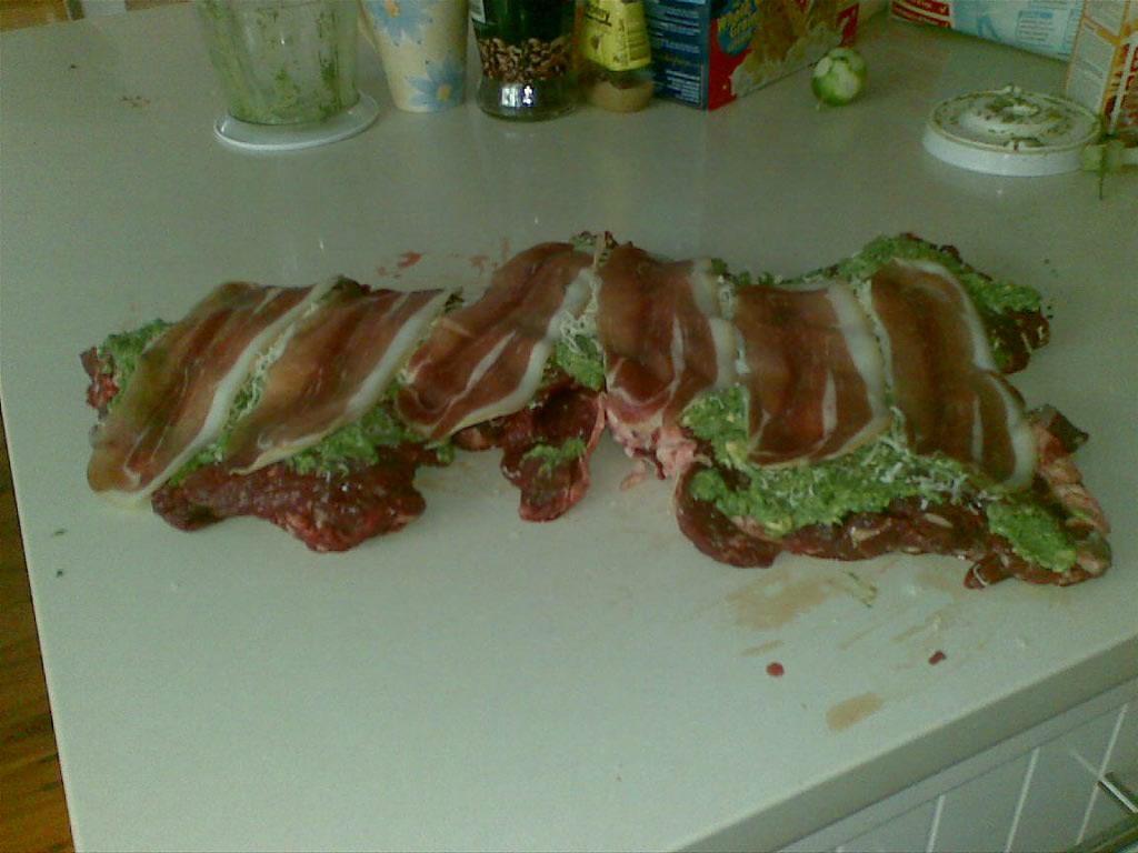 theFoodDudeCooks Boned Shoulder of Lamb with Herb Stuffing