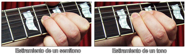 Bending de un Semitono y un Tono en Guitarra 