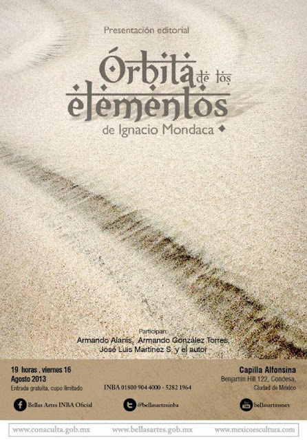 Presentación del libro "Órbita de los elementos" de Ignacio Mondaca