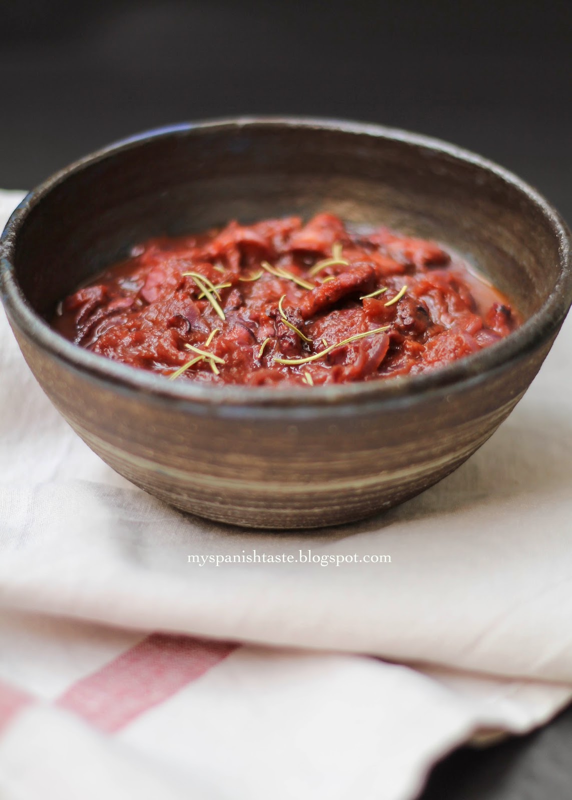 My Spanish Taste Octopus in red wine