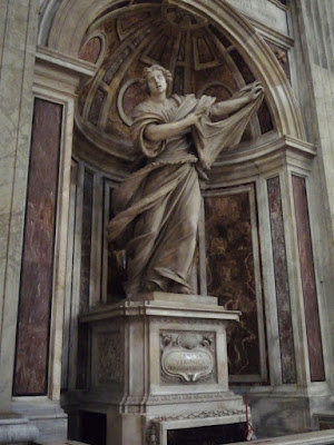 Santa Veronica com o véu, escultura da escola do Bernini