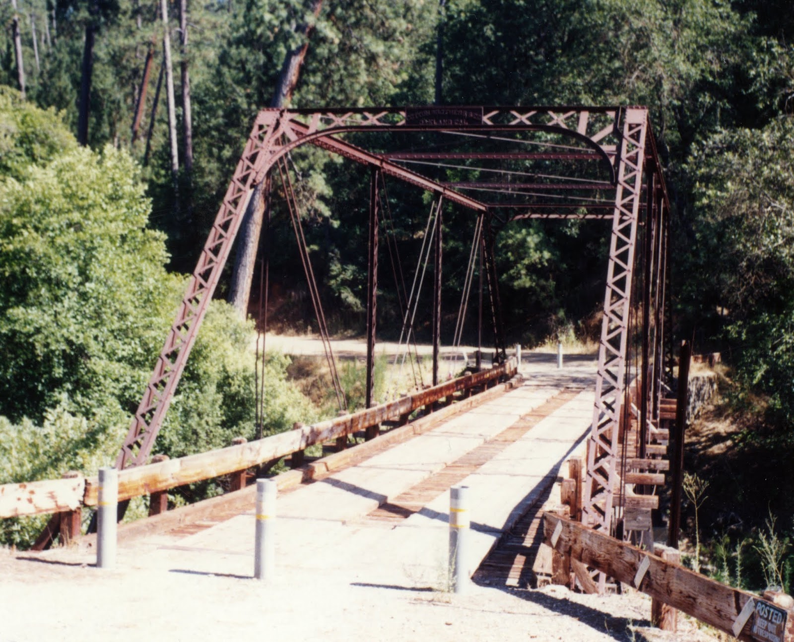 Stockton and Copperopolis Railroad New Bridge for Little John Creek