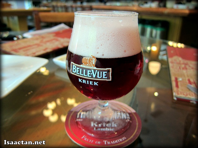 Belle Vue Kriek half pint at Brussels Beer Cafe Menara Hap Seng