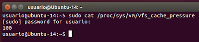 sudo cat /proc/sys/vm/vfs_cache_pressure sudo cat /proc/sys/vm/vfs_cache_pressure