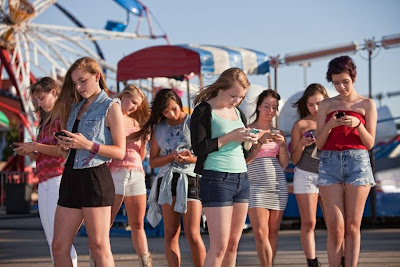 Girls using Cellphone
