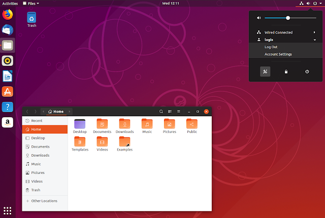 Ubuntu 18.10 desktop screenshot