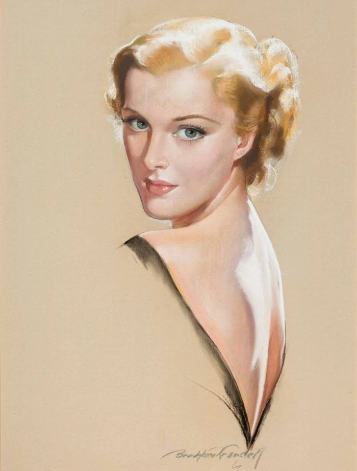 John Bradshaw Crandell 1896-1966 | American Glamour and Pin-Up painter