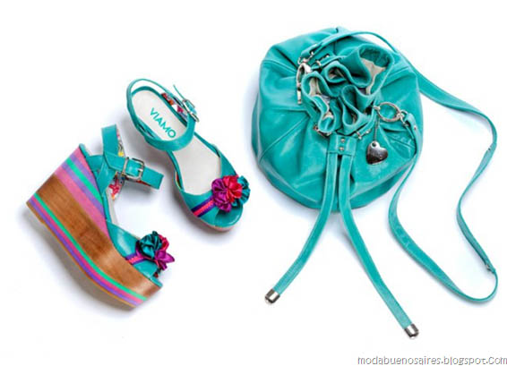 MODA PRIMAVERA VERANO - Moda y Tendencias en Buenos Aires : Viamo primavera verano 2012: Todo el color en sandalias con plataformas