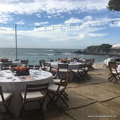 ocean-side dining at Four Seasons Resort Punta Mita in Mexico