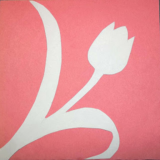 Folded sheet tulip design
