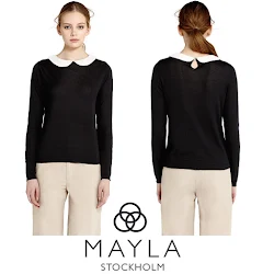 MAYLA Silk Sweater Princess Victoria Style