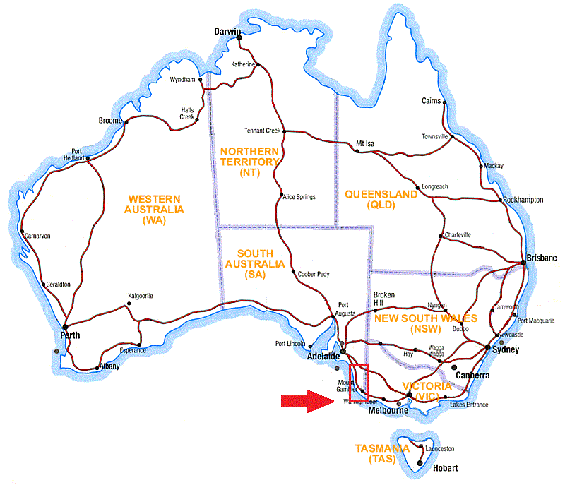 Andrew and Leah's Big Adventure Nelson to Robe, South Australia