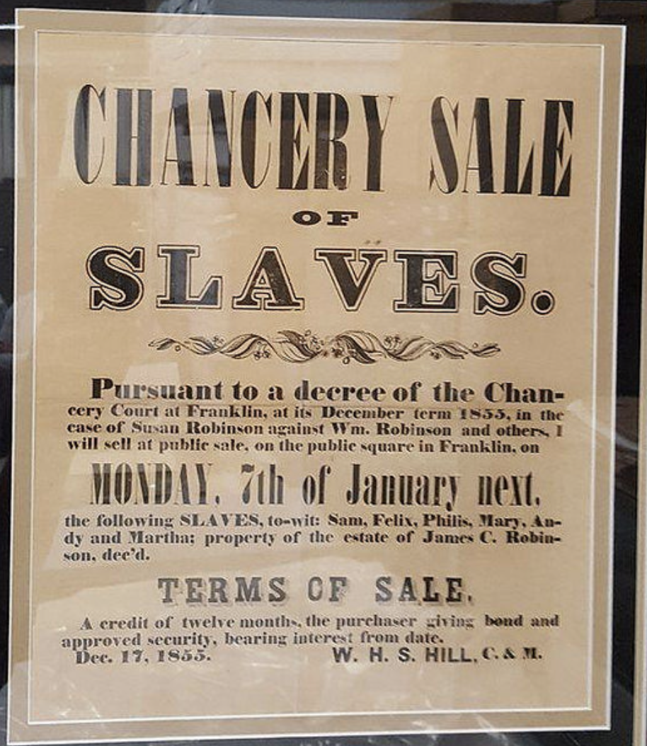 From Slaves to Soldiers and Beyond Williamson County, Tennessee's African American History