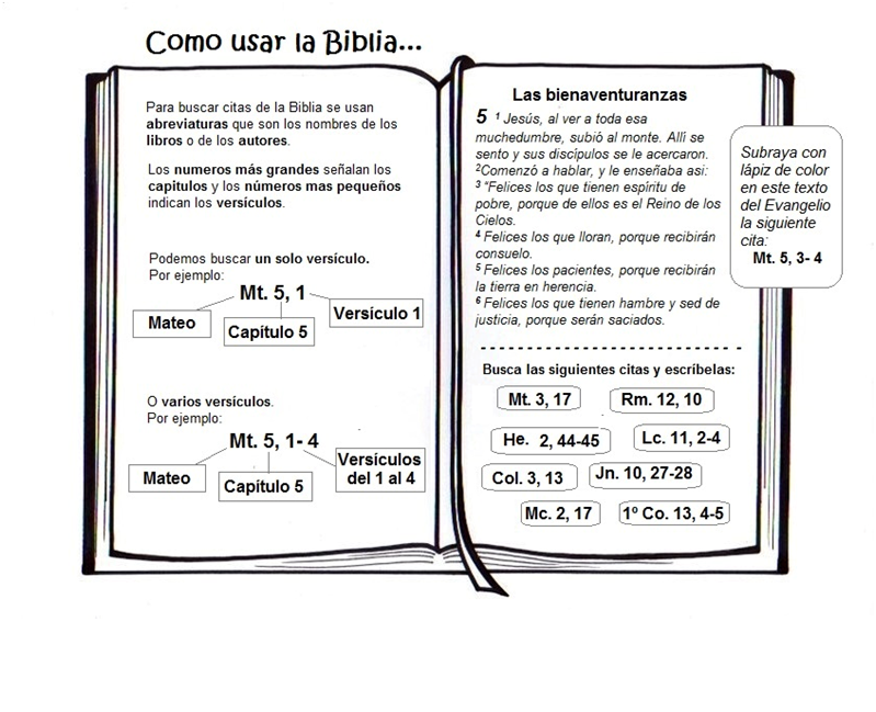 Educar con Jesús Buscar en la Biblia y practicar