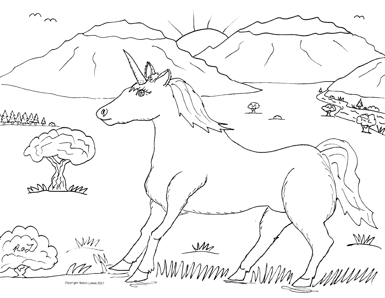 Robin's Great Coloring Pages: Unicorns and More Unicorns