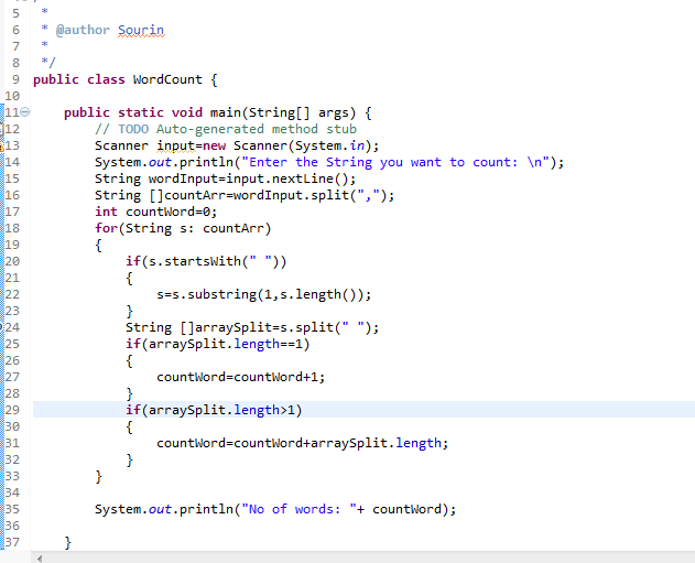 Welcome to the JAVA WORLD!!!: Write a method in Java which accepts a ...