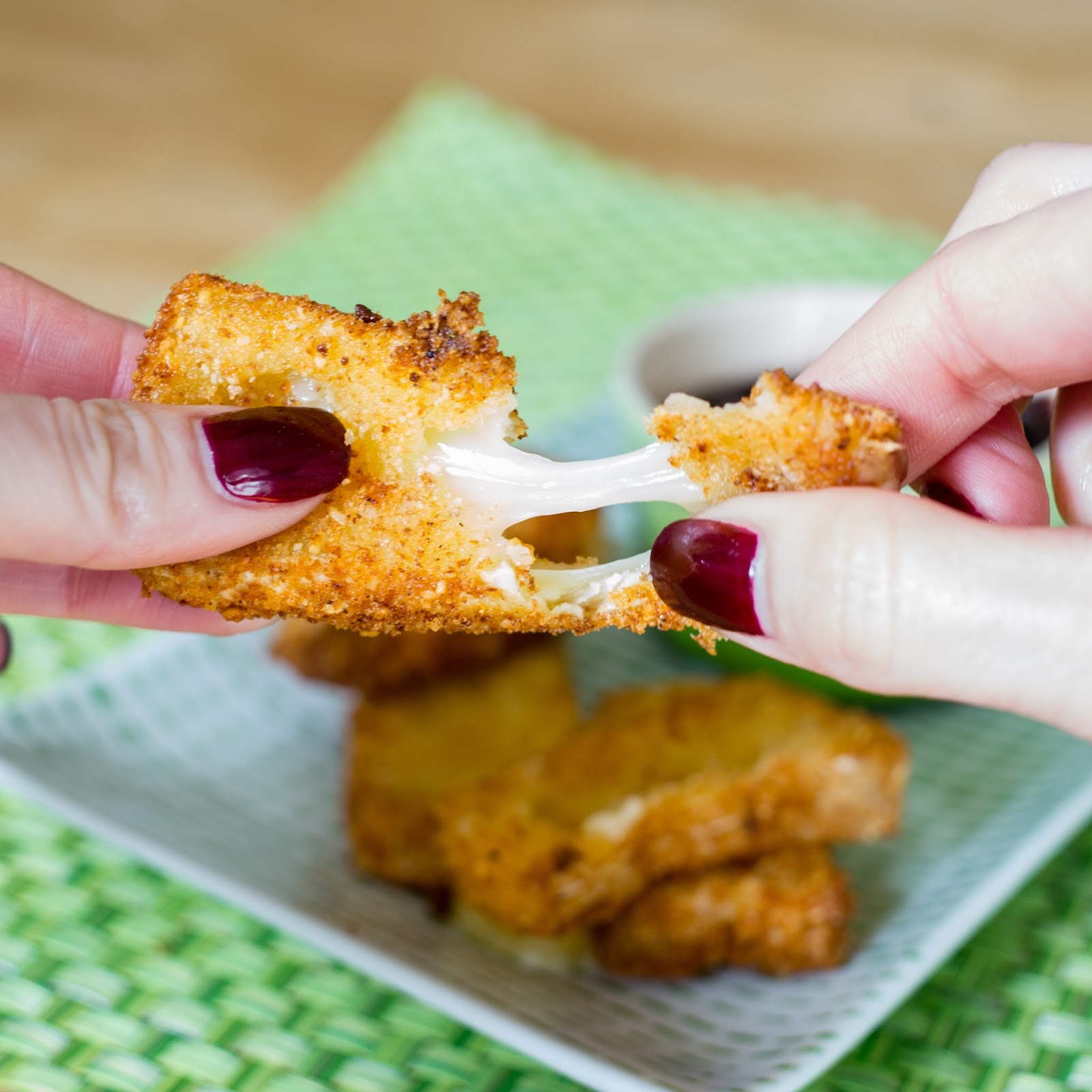 F is for Fried Brie with Jalapeño Cherry Dipping Sauce