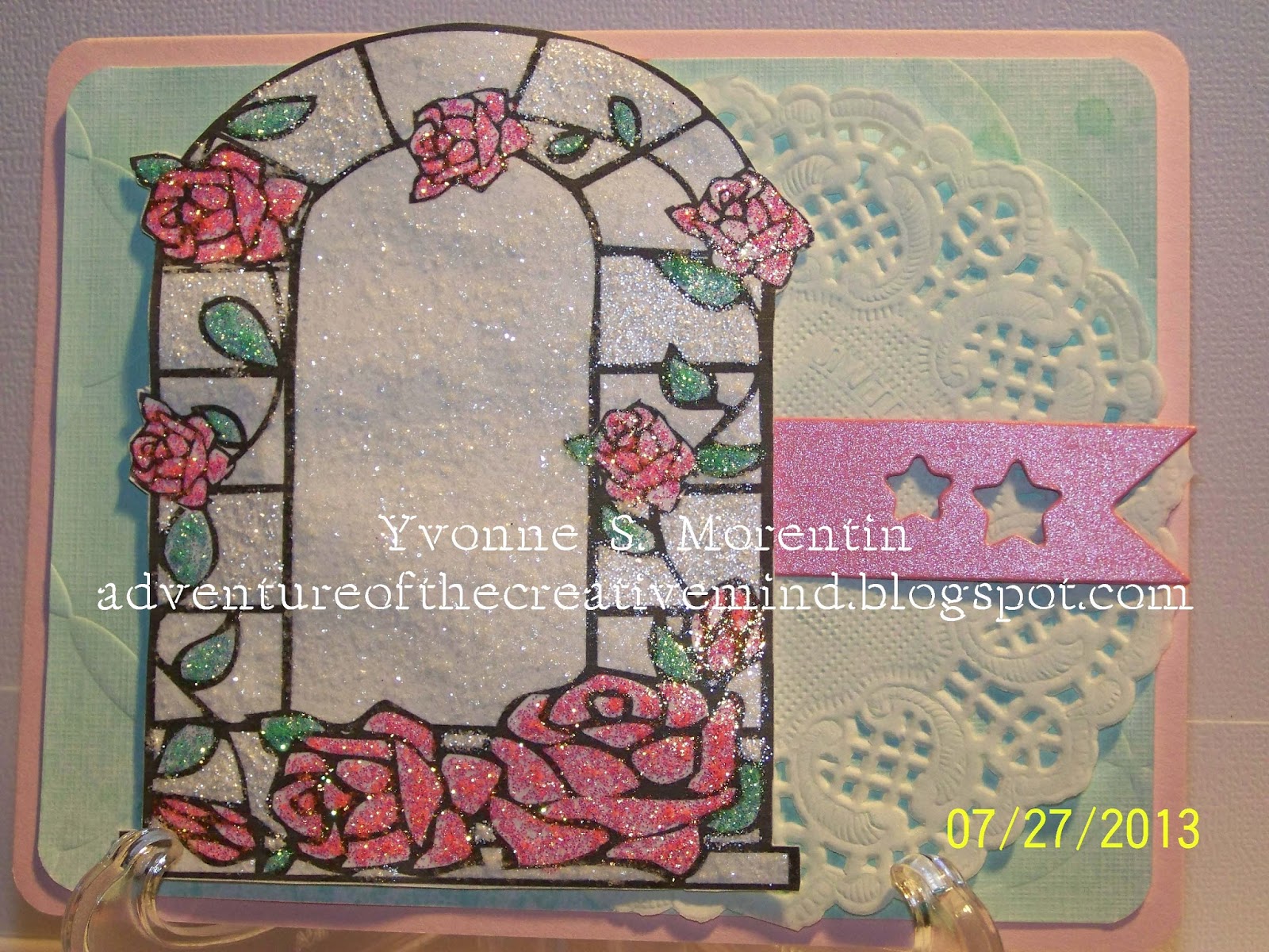 Adventure of the Creative Mind... Stained Glass Window Card..