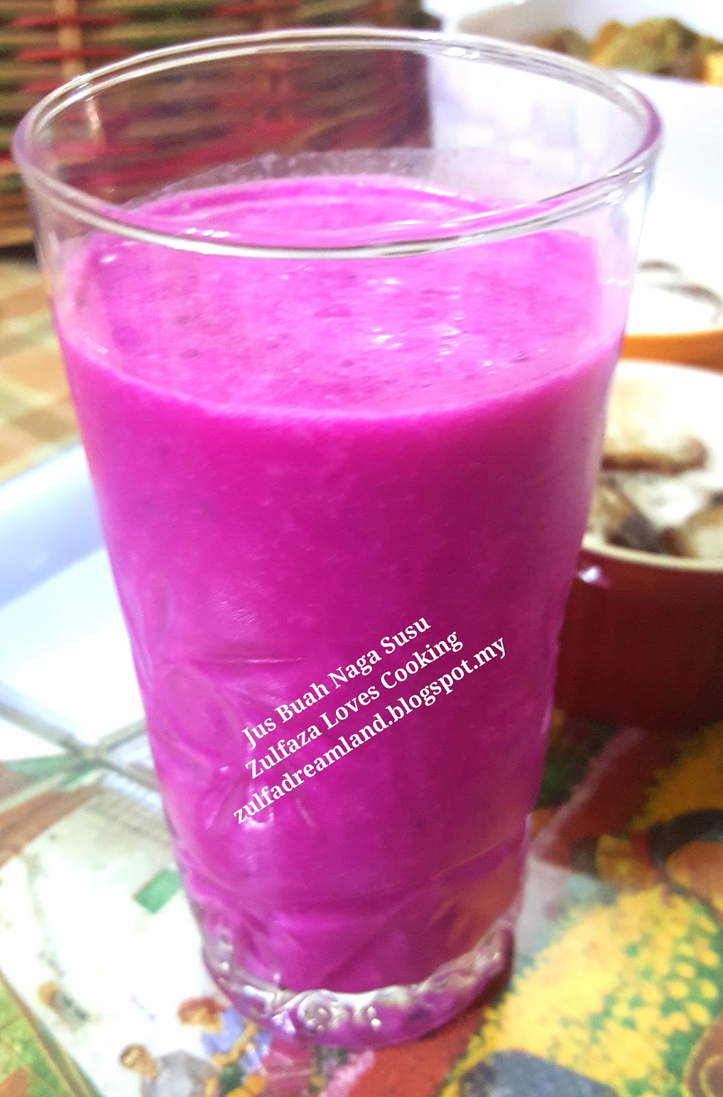 Resepi Jus Buah Naga Susu Inggris Juara