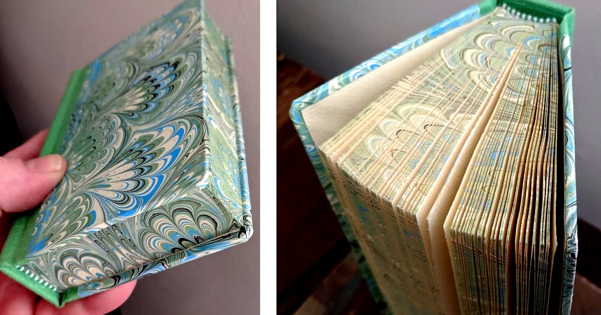 My Handbound Books Bookbinding Blog Foreedge Marbling