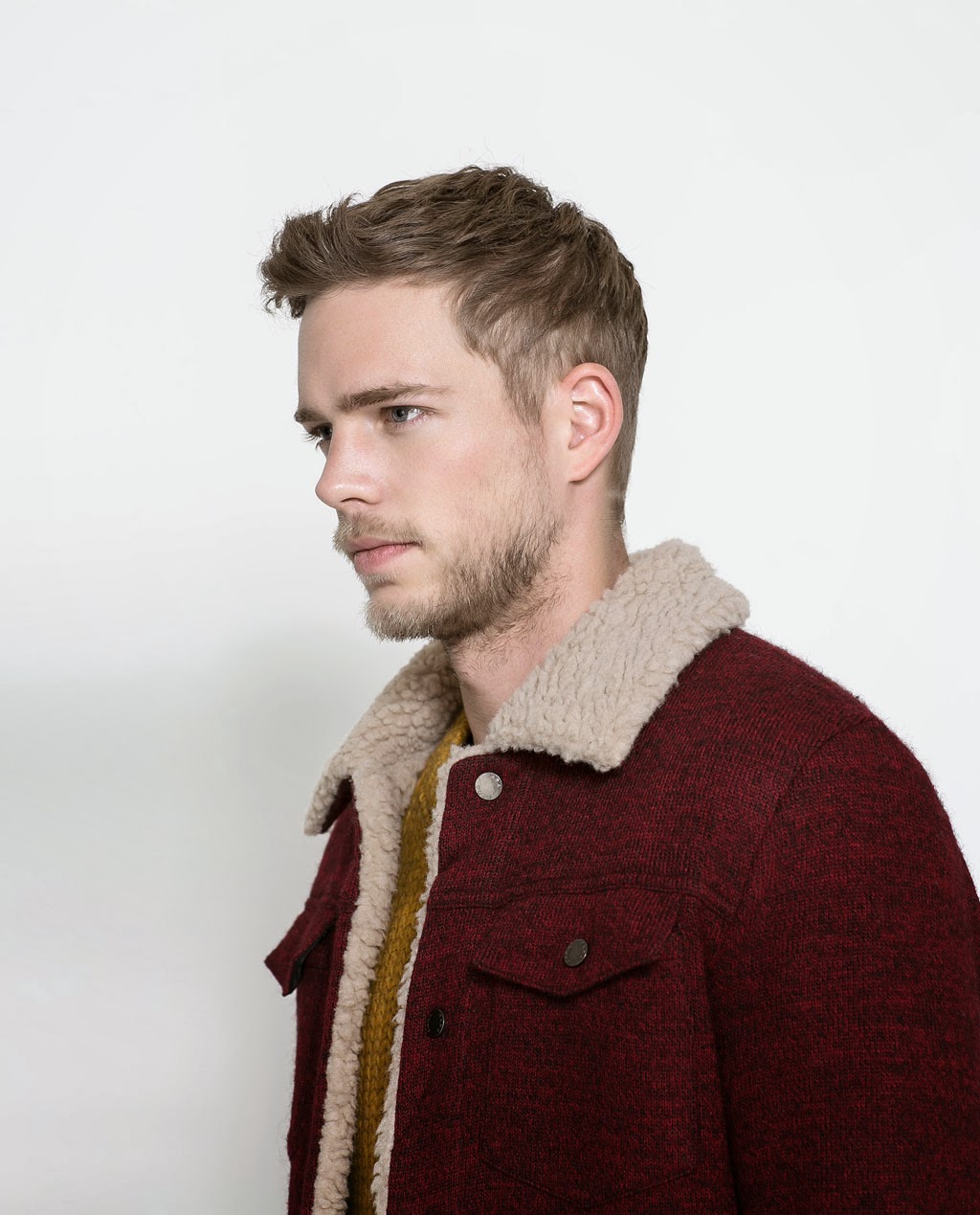 6 Moda Zara jackets 2014 for men FLEECE JACKET