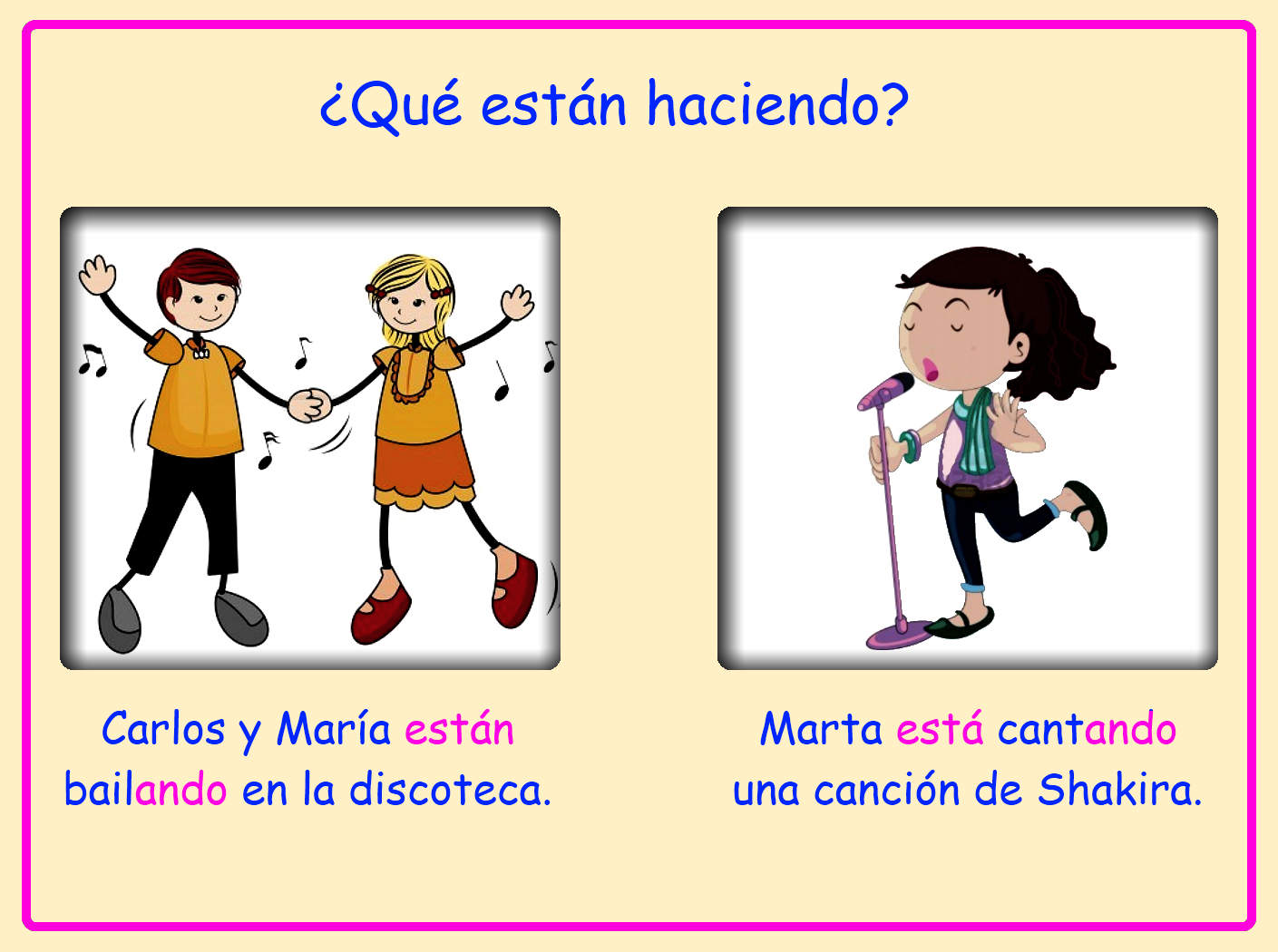 Me encanta escribir en español ¿Qué están haciendo?