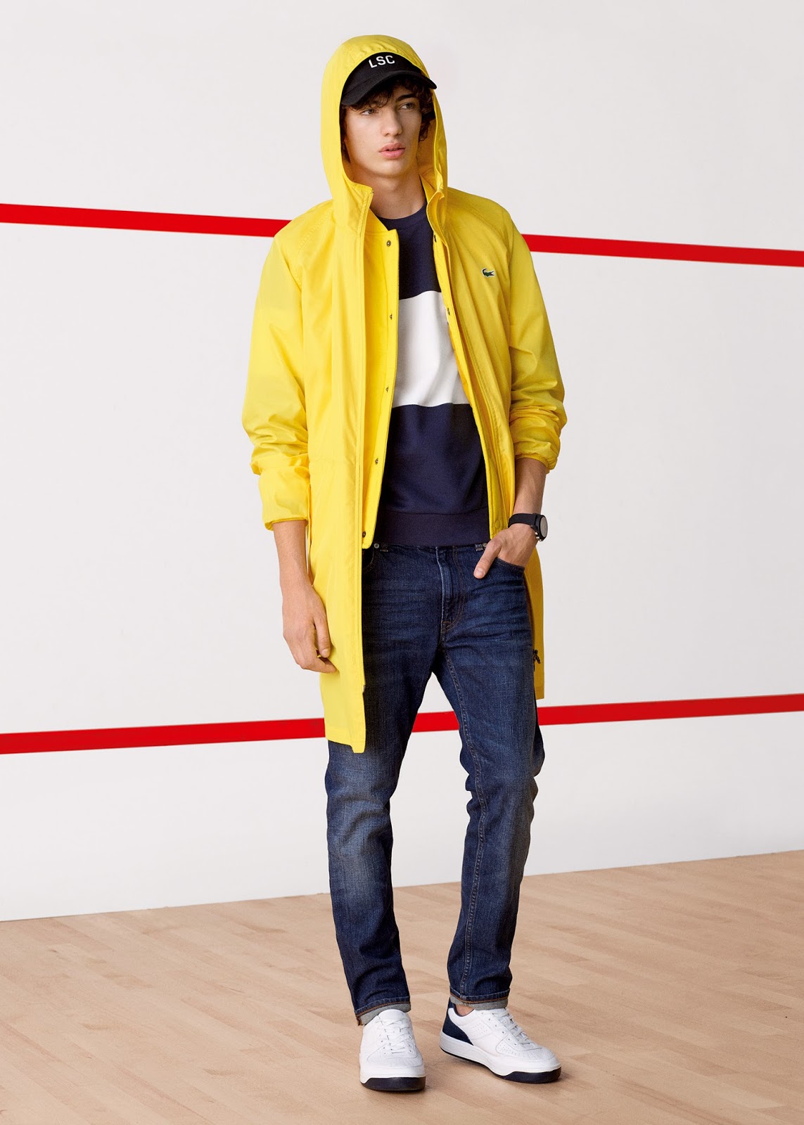 gravata sem regras LACOSTE SAILING CLUB ULTRAMARINE COLLECTION