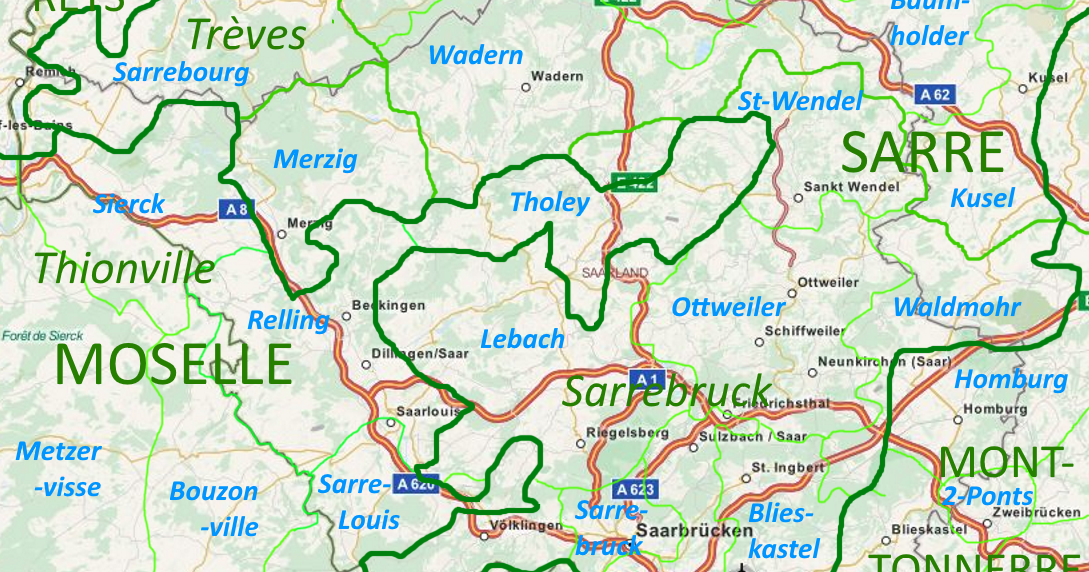 Yuunli's Random Facts [de] Départements im Saarland