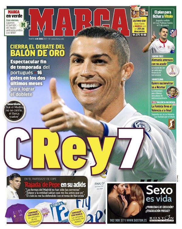 Real Madrid, Marca: "CRey7"