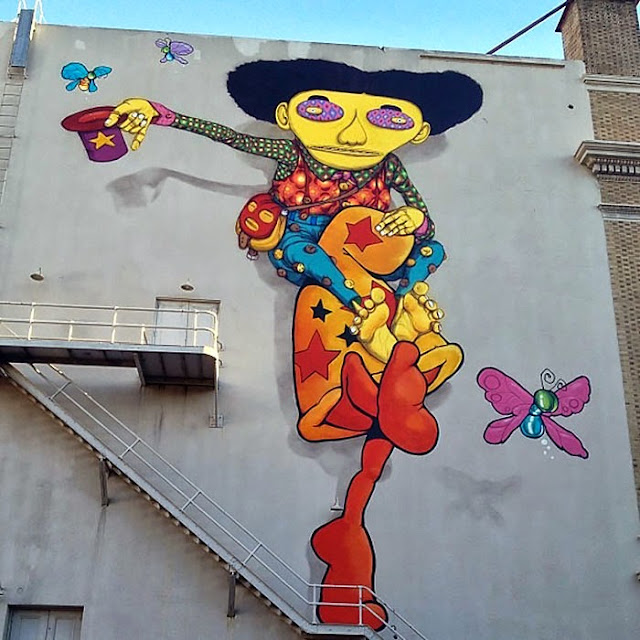 Street Art By Os Gemeos And Mark Bode At The Warfield Theatre In San Francisco. 2