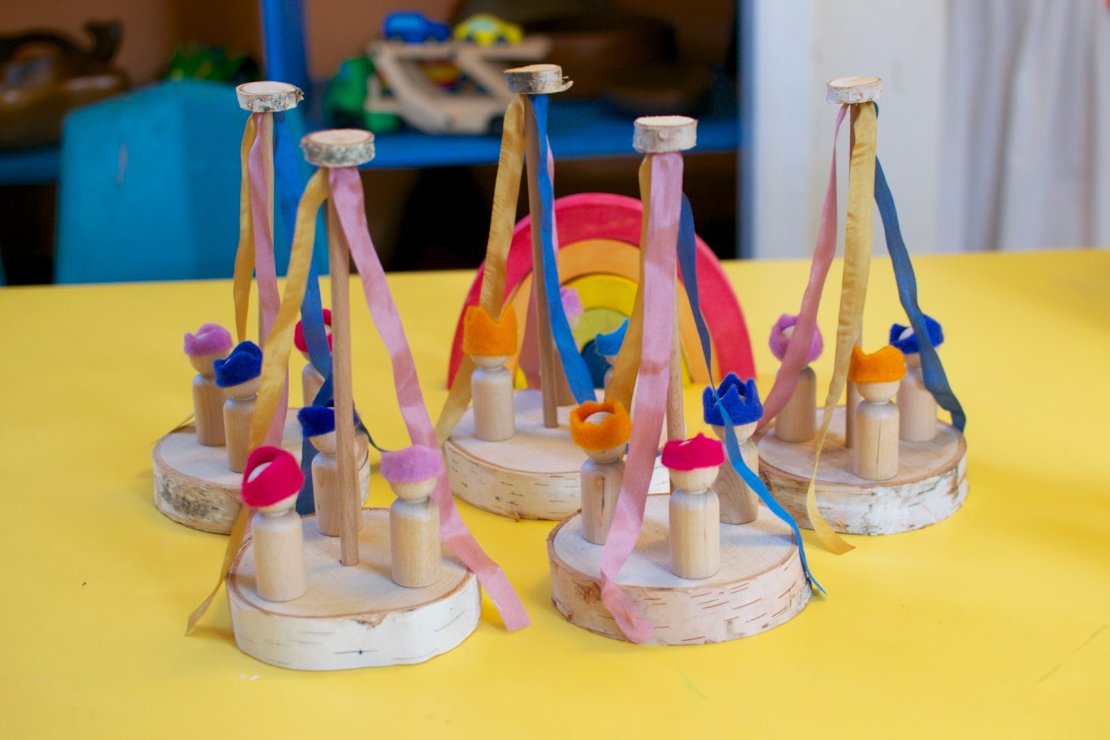 Sweet Baby Rainbow: Wooden, Silk, and Felt Maypole Sets