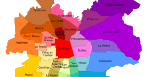 Mapas de Chile: Mapa de Santiago de Chile