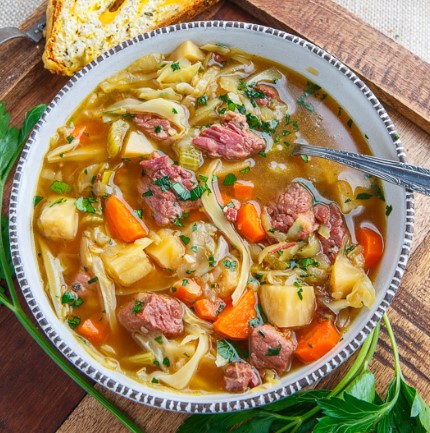 CORNED BEEF AND CABBAGE SOUP RECIPES