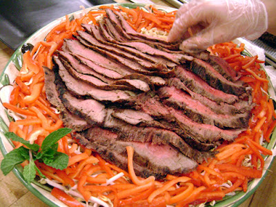 packific rim grilled steak noodle salad