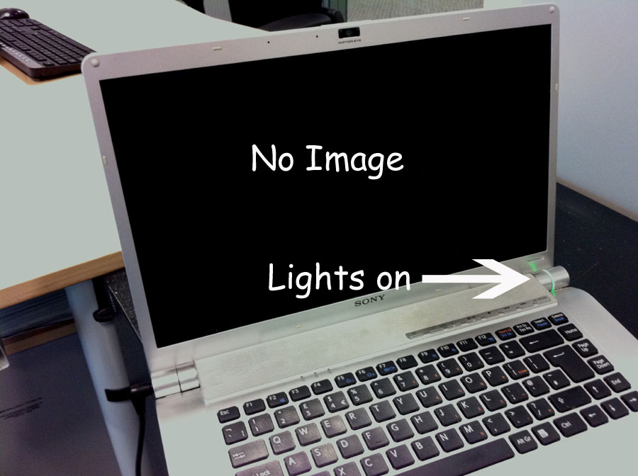 Layar Pc Laptop Blank Hitam Sejak Awal Booting
