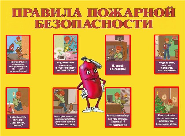 "Ребёнок и его безопасность": Плакаты по пожарной безопасности