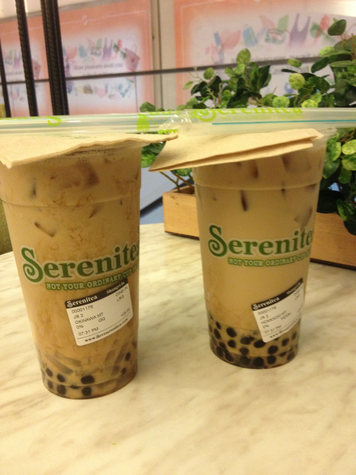 Quickie Serenitea Milk Tea in Shang Food In The Bag