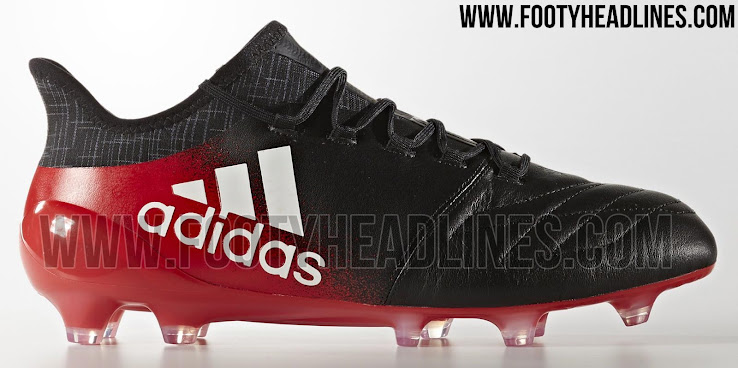 adidas x 16.1 leather black red